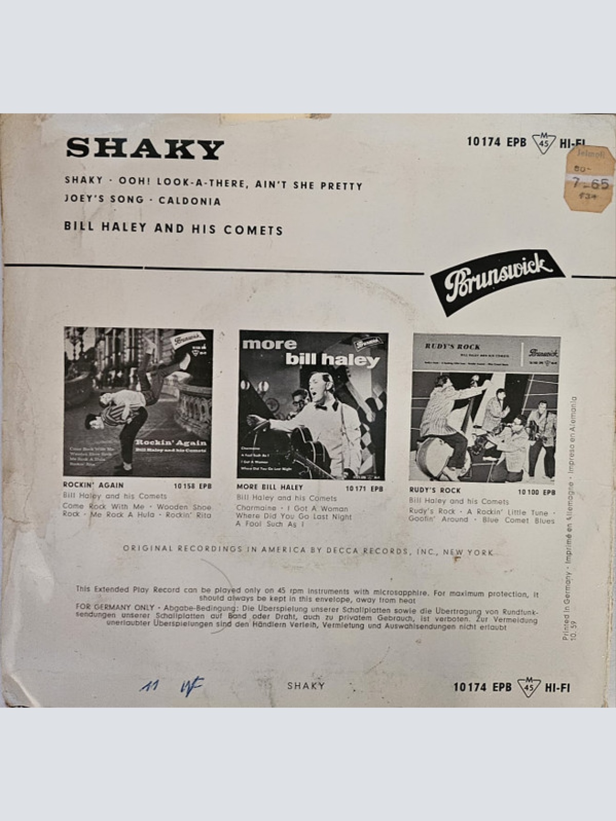 Vinyl / Bill Haley And His Comets - Shaky