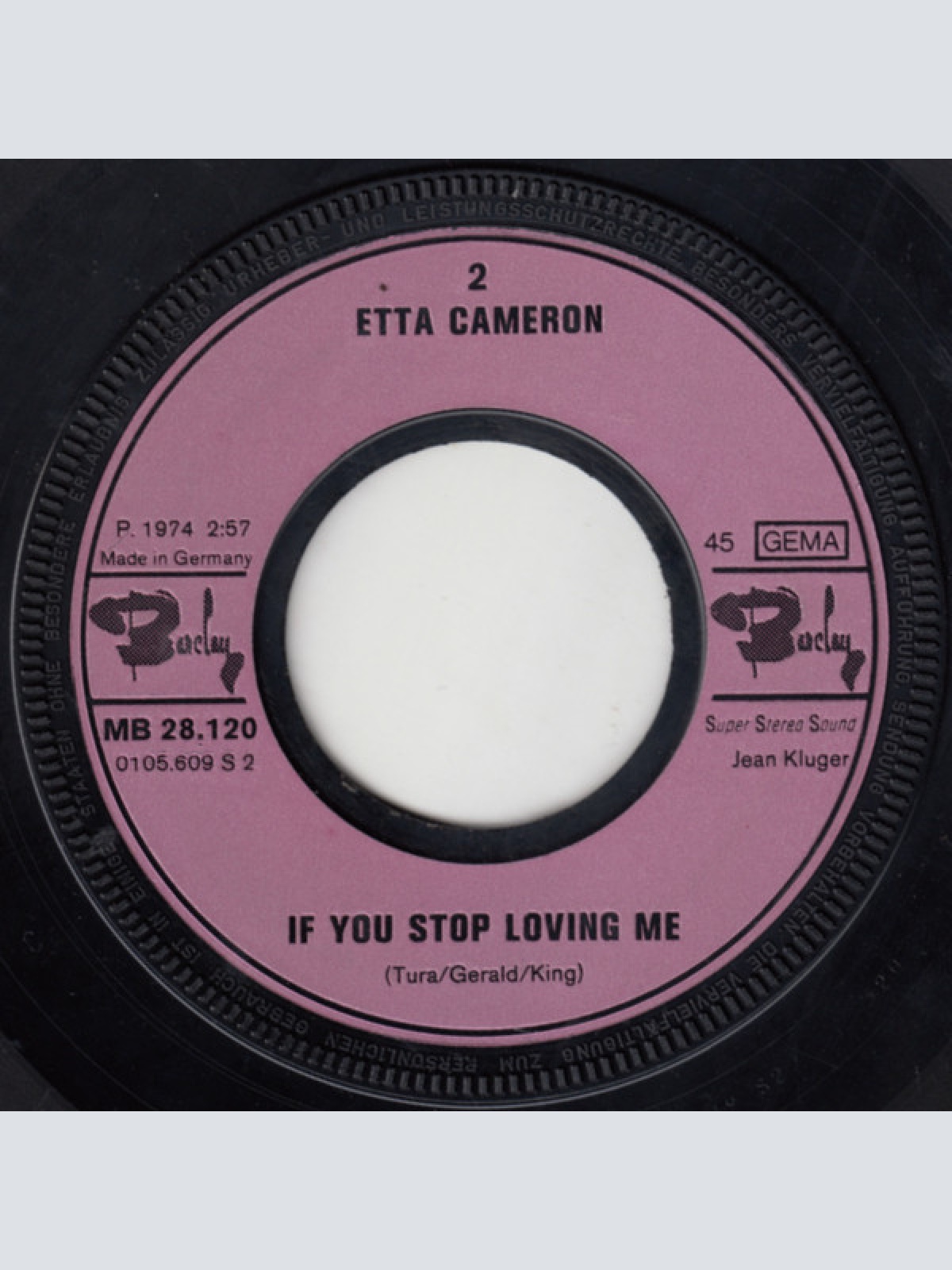 Vinyl / Etta Cameron - I Gotta Feeling