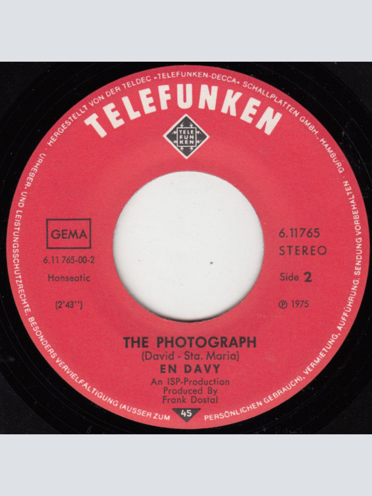 Vinyl / En Davy - You Set My Heart On Fire