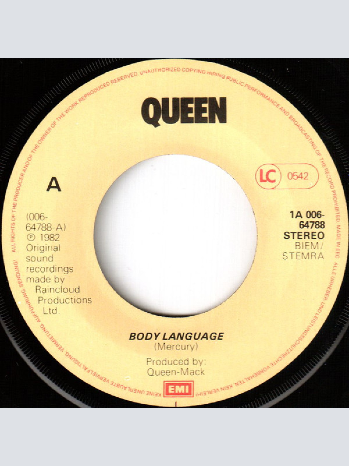 Vinyl / Queen - Body Language