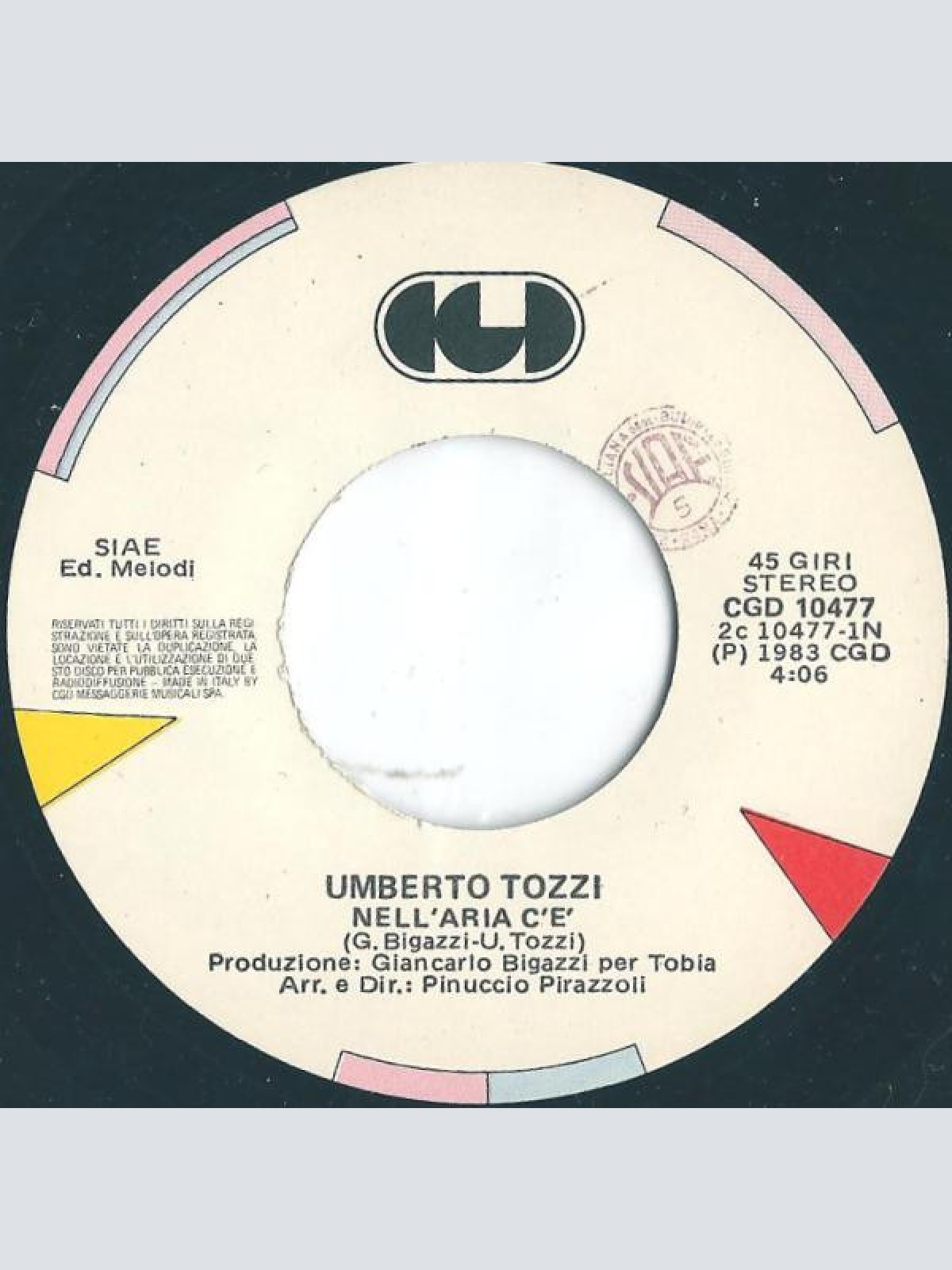 Vinyl / Umberto Tozzi - Nell'Aria C'È