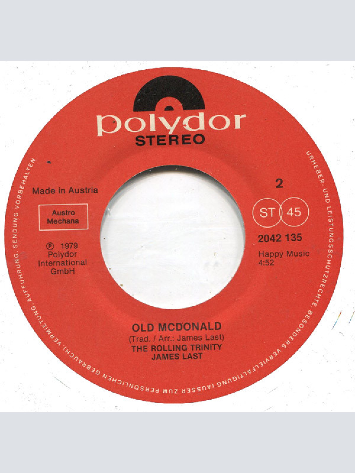 Vinyl / The Rolling Trinity - James Last - Long Long Ago