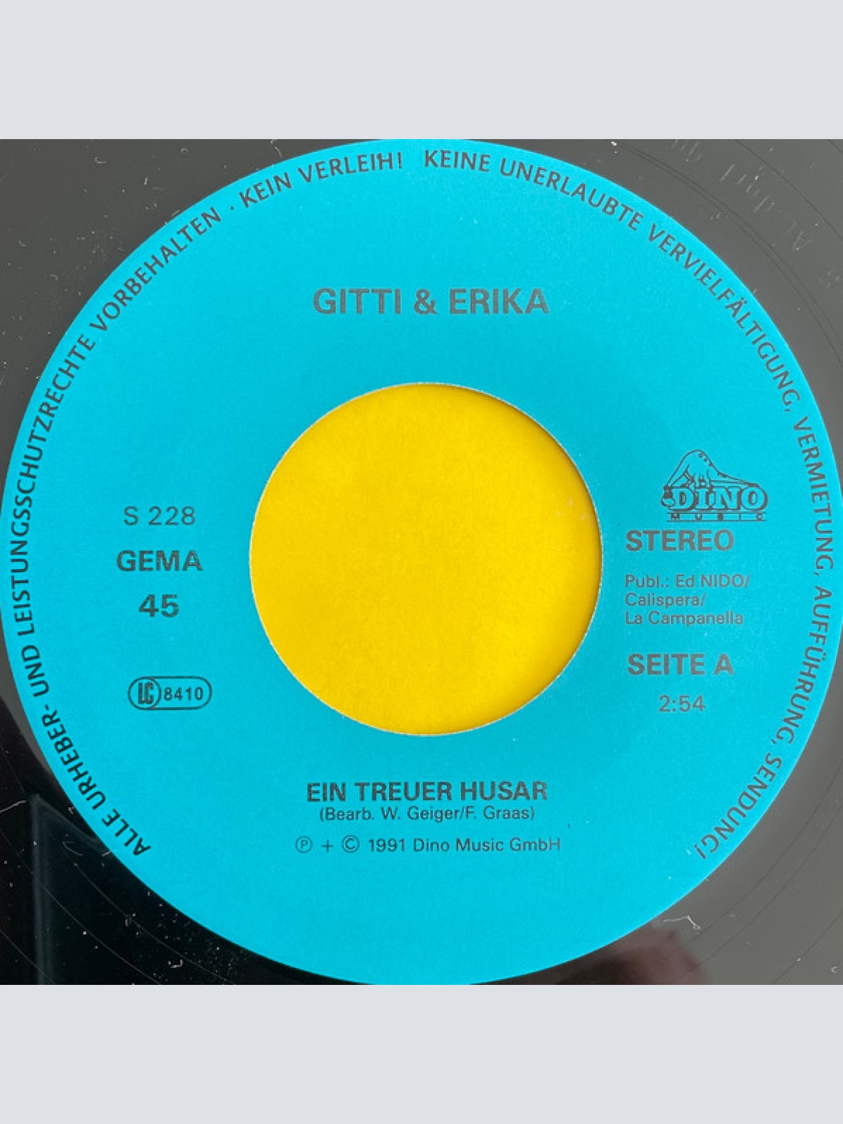 Vinyl / Gitti & Erika - Ein Treuer Husar