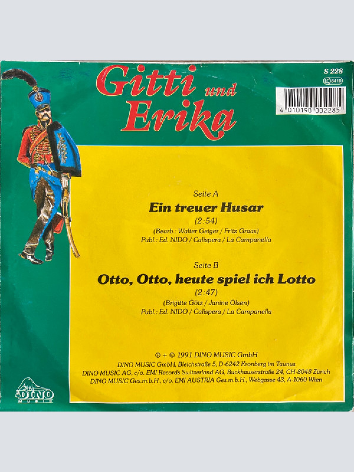 Vinyl / Gitti & Erika - Ein Treuer Husar