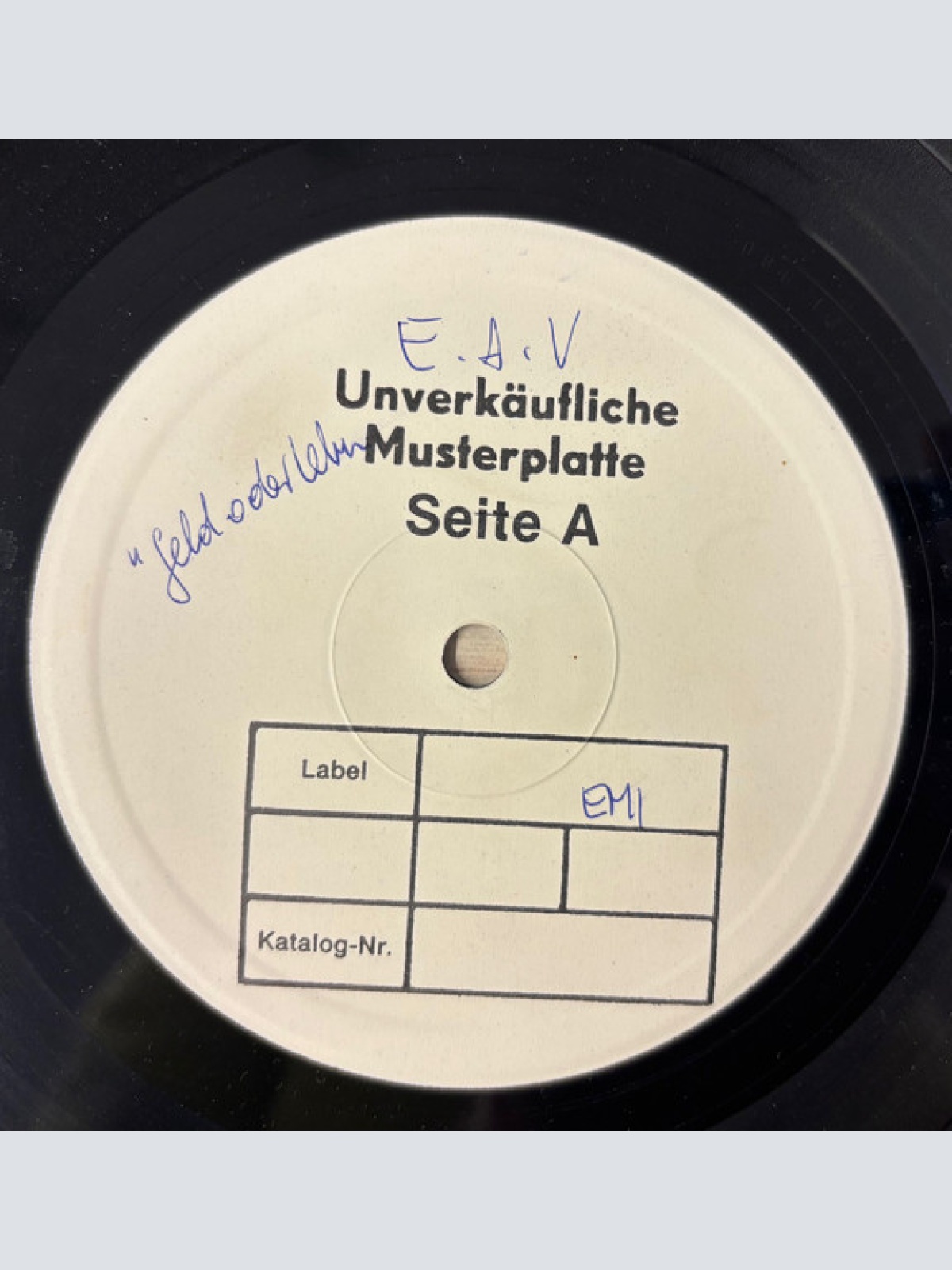 Vinyl / EAV (Erste Allgemeine Verunsicherung) - Geld Oder Leben!