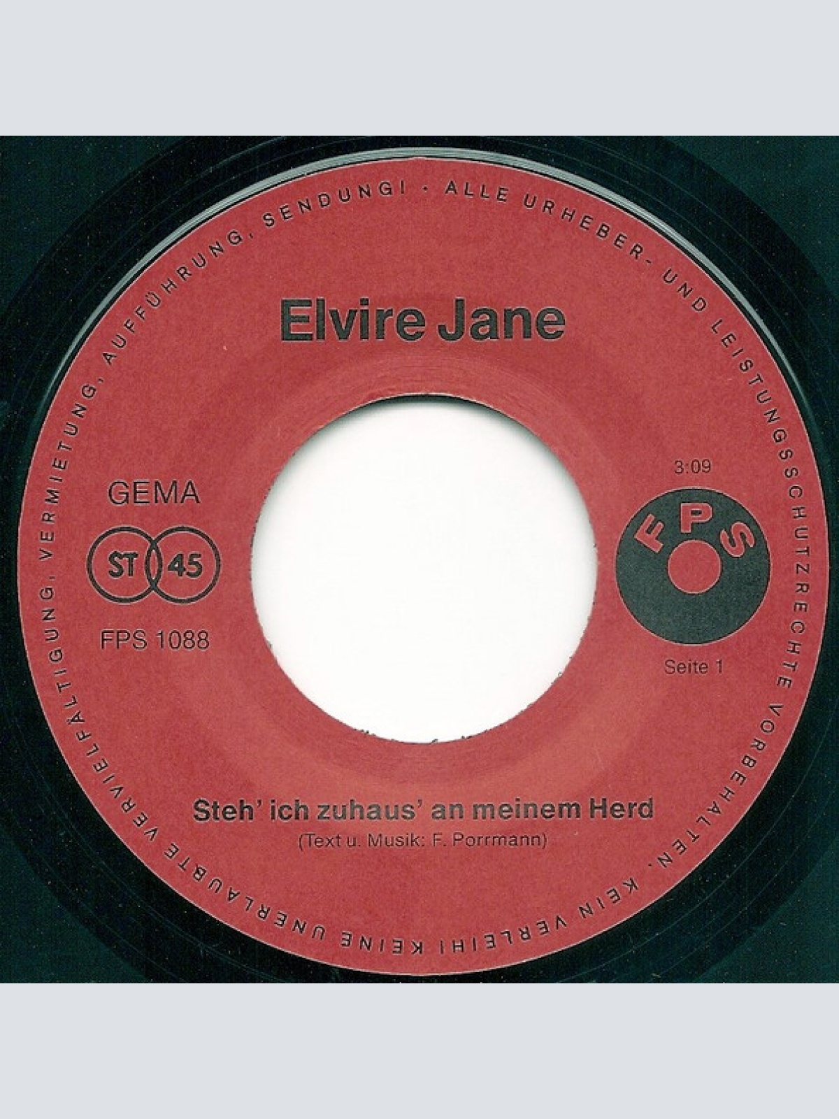Vinyl / Jane Elvire - Wir Wollen Singen