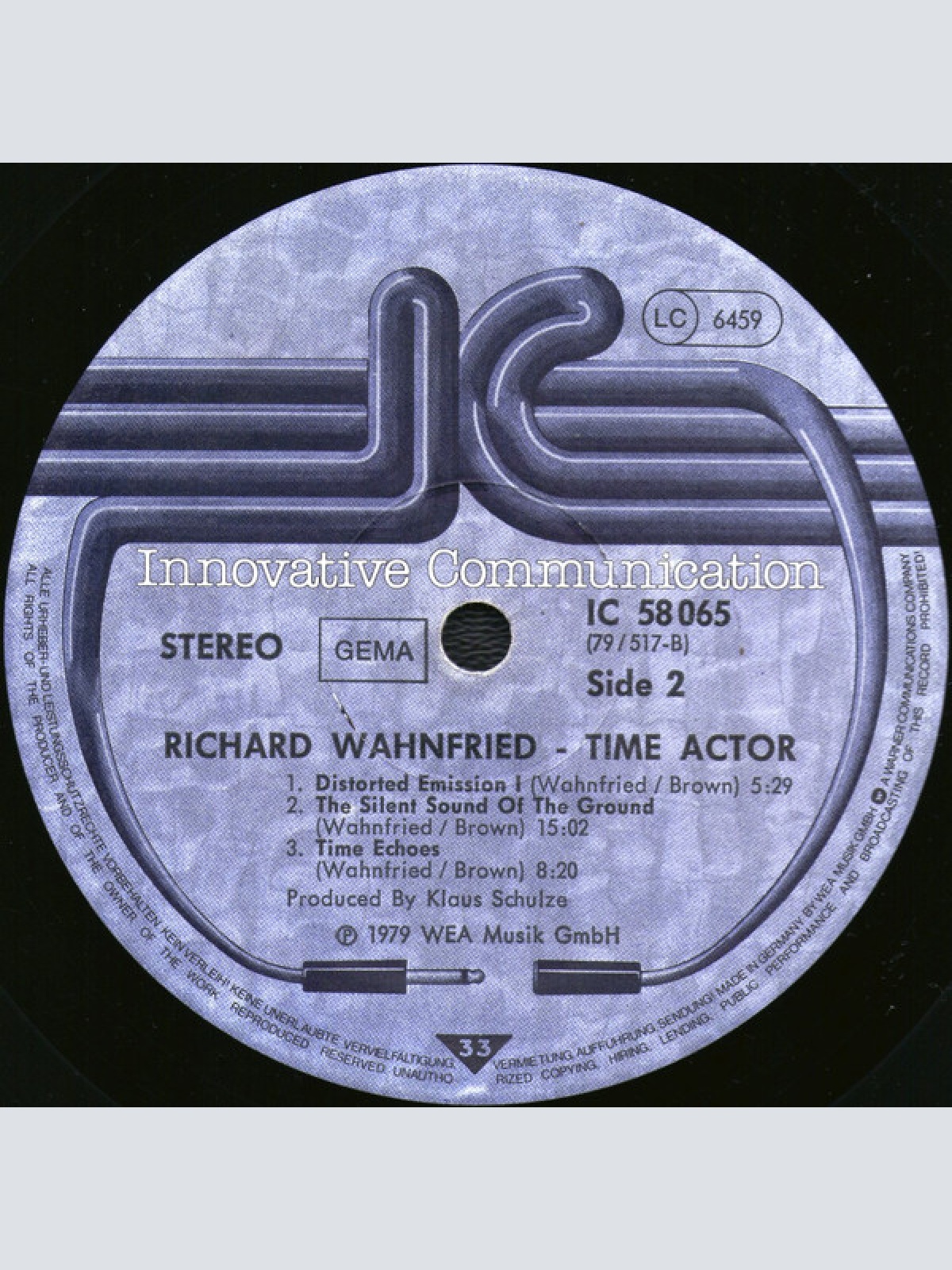 Vinyl / Richard Wahnfried - Time Actor