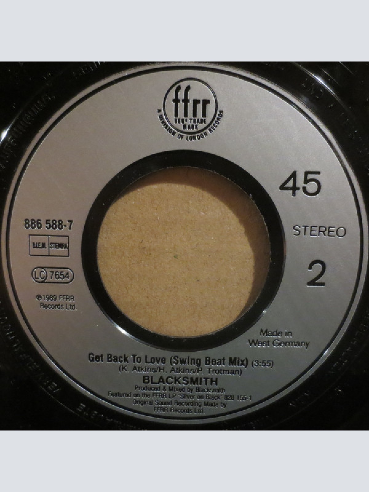 Vinyl / Blacksmith - Get Back To Love