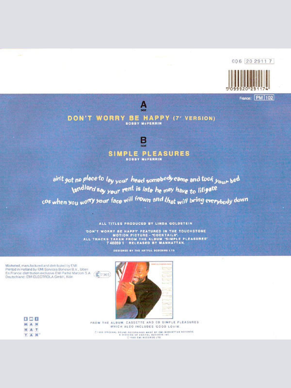 Vinyl / Bobby McFerrin - Don't Worry - Be Happy!