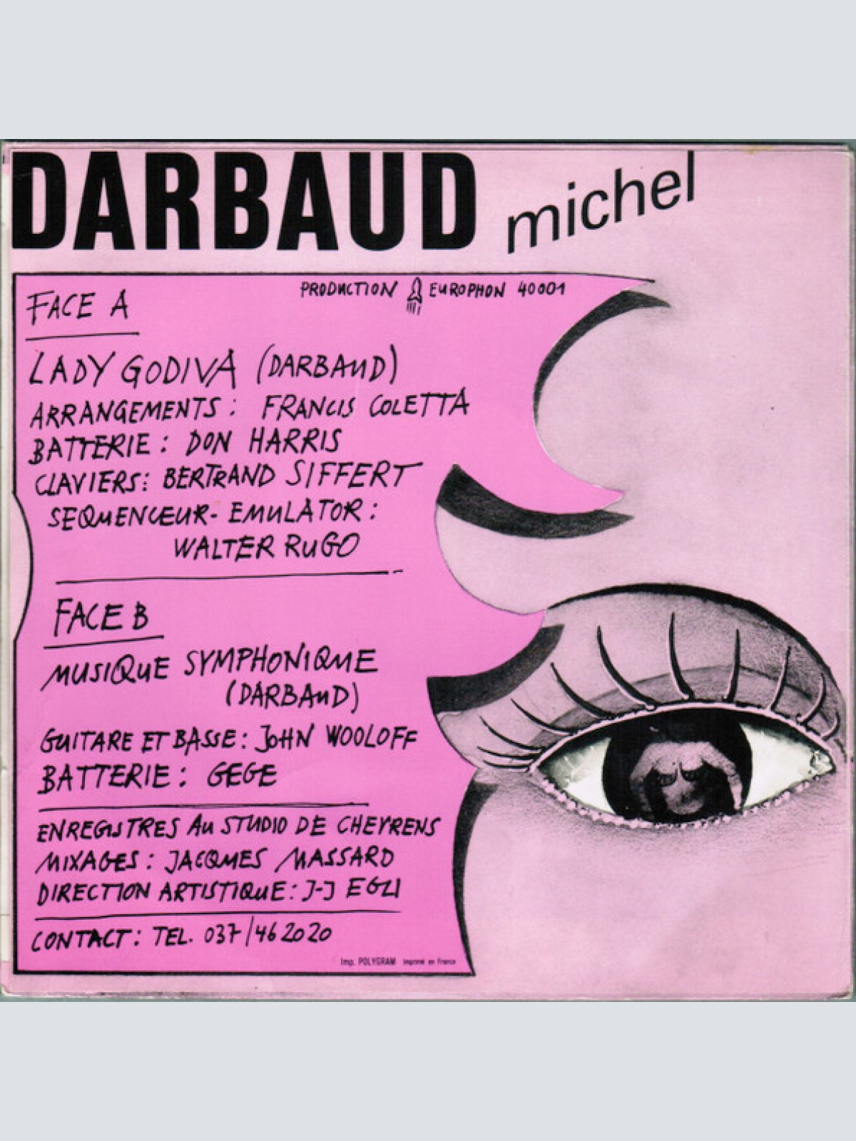 Vinyl / Michel Darbaud - Lady Godiva