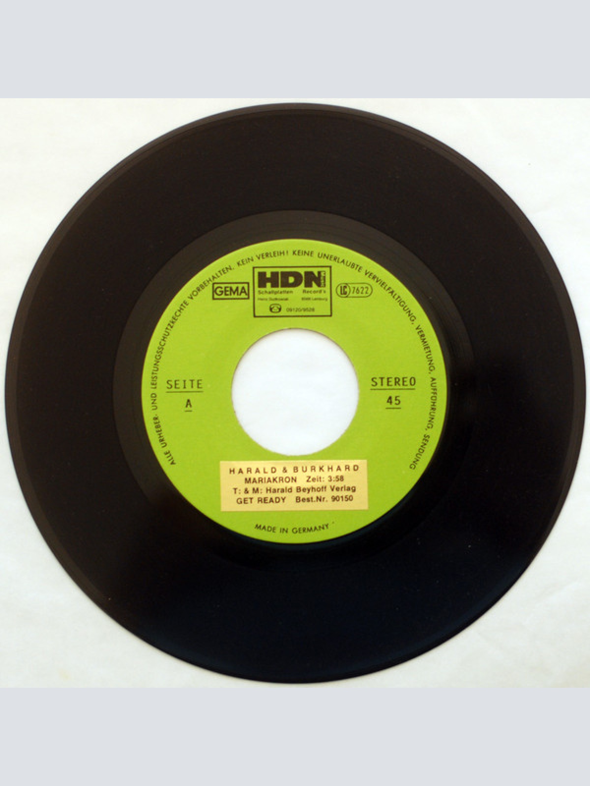 Vinyl / Harald & Burkhard - Mariakron