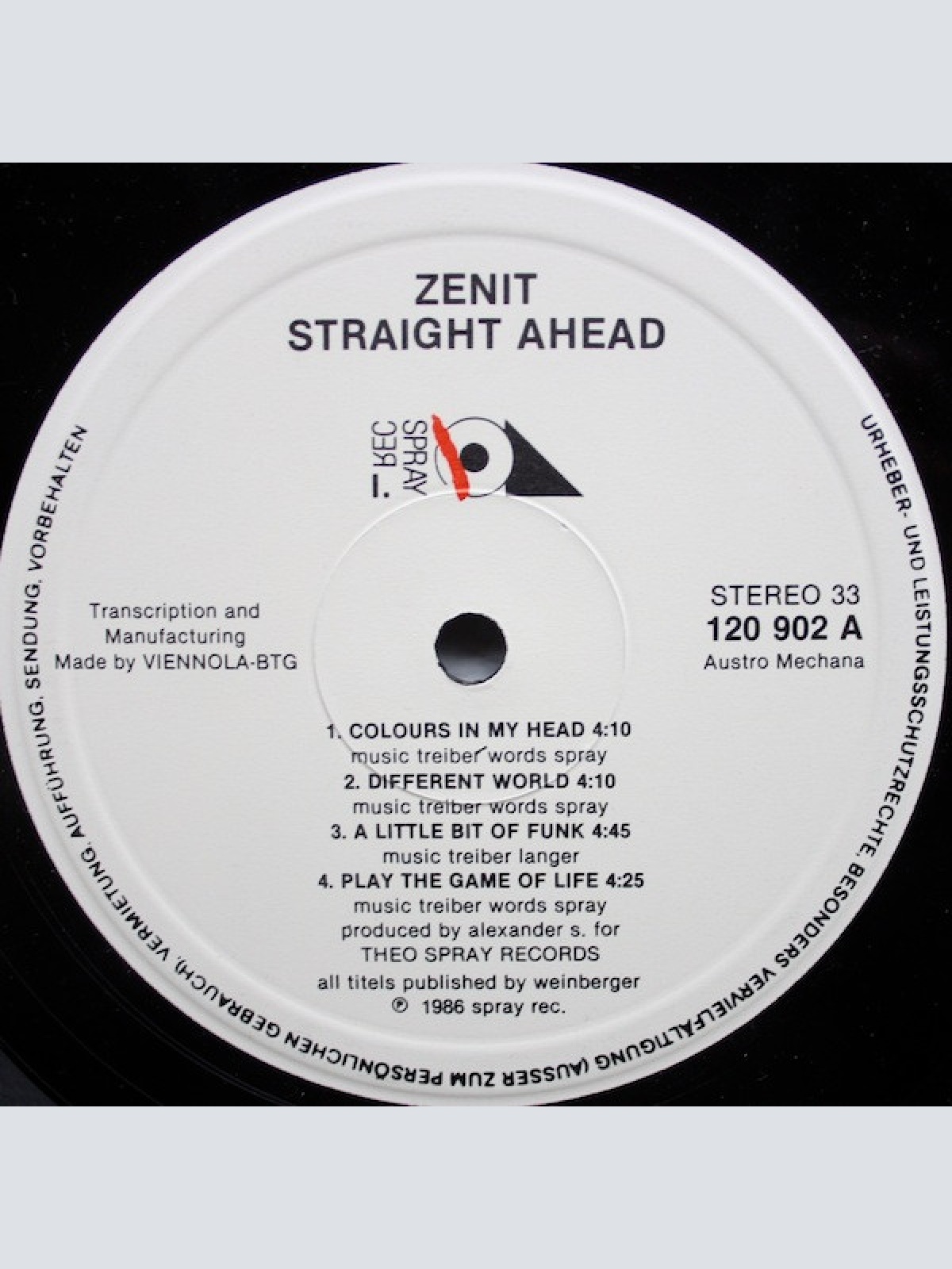 Vinyl / Zenit (4) - Straight Ahead