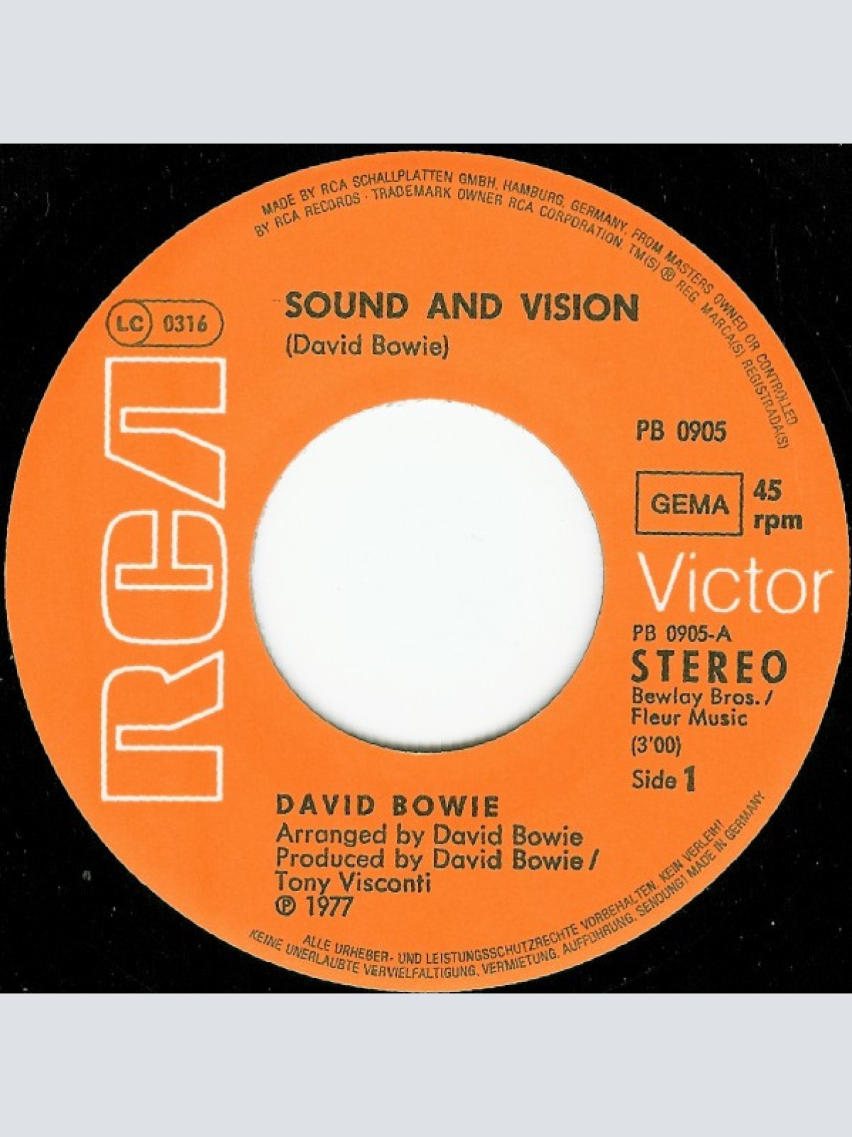 Vinyl / David Bowie - Sound And Vision