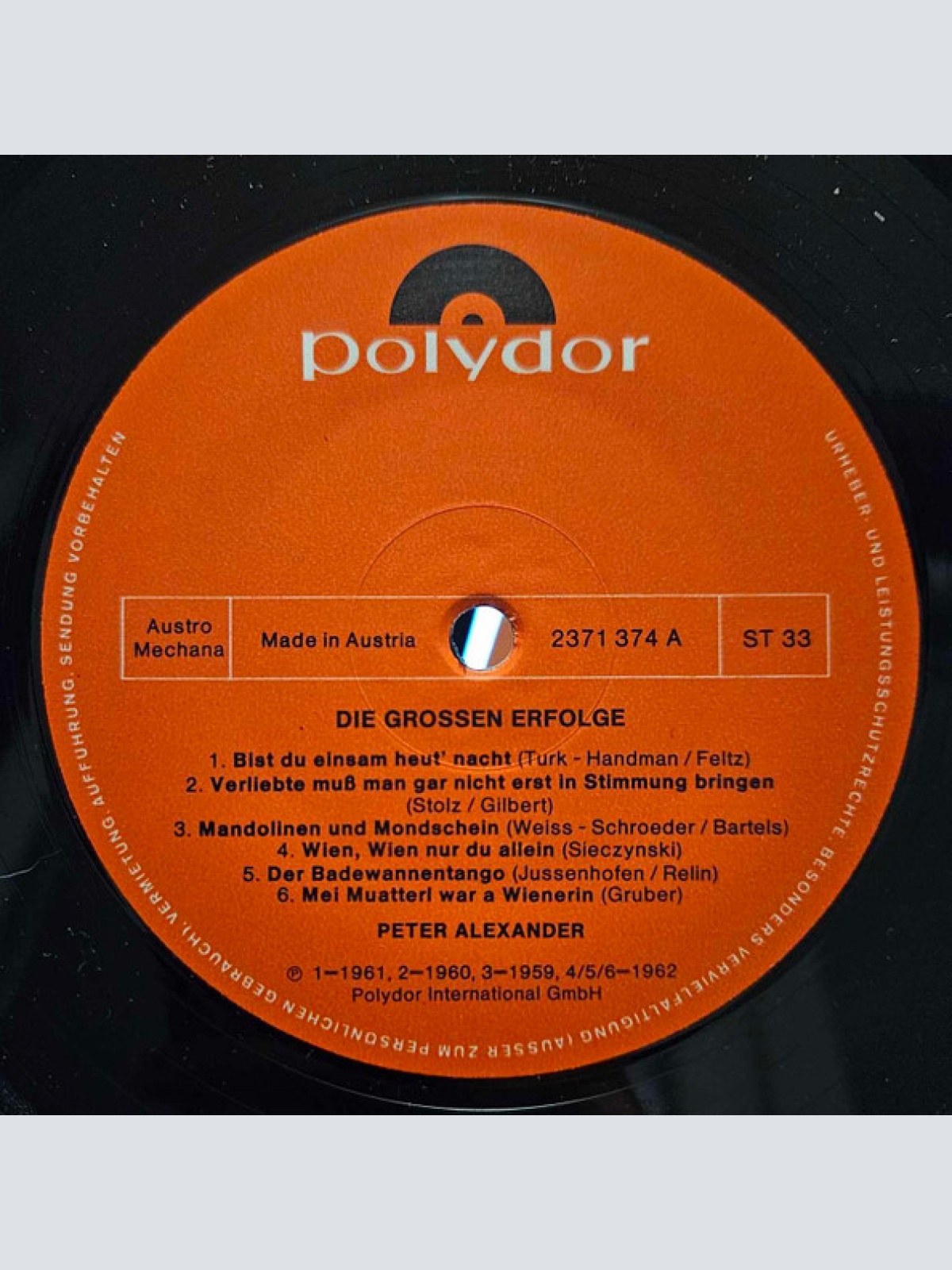 Vinyl / Peter Alexander - Die Großen Erfolge