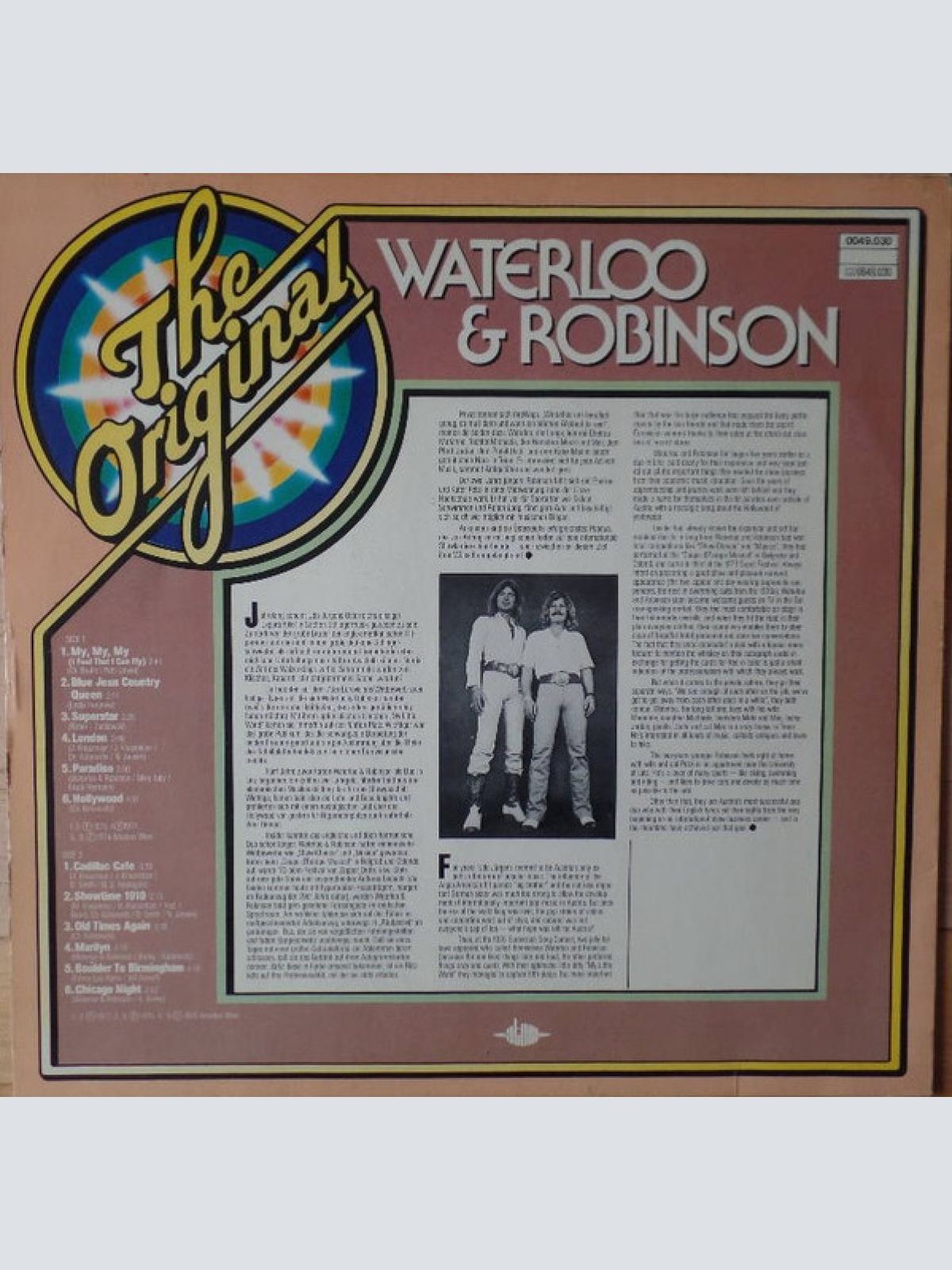 Vinyl / Waterloo & Robinson - The Original Waterloo & Robinson
