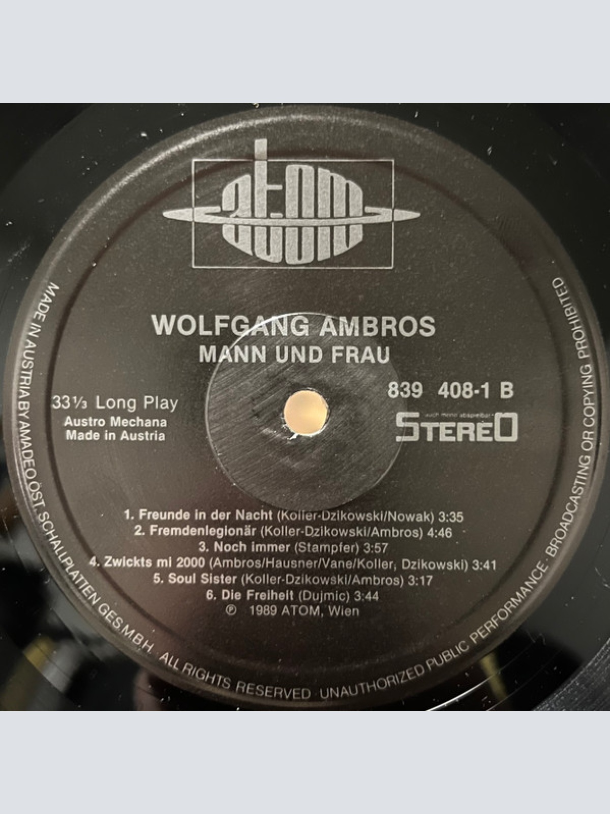 Vinyl / W. Ambros*, № 1* - Mann Und Frau