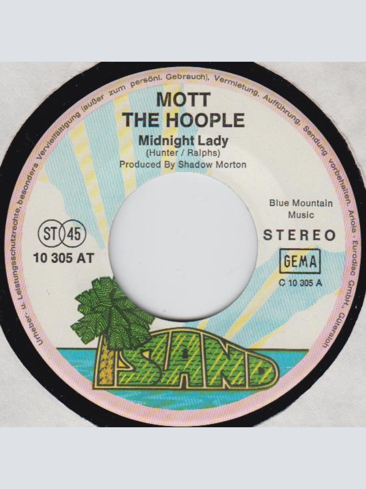 Vinyl / Mott The Hoople - Midnight Lady