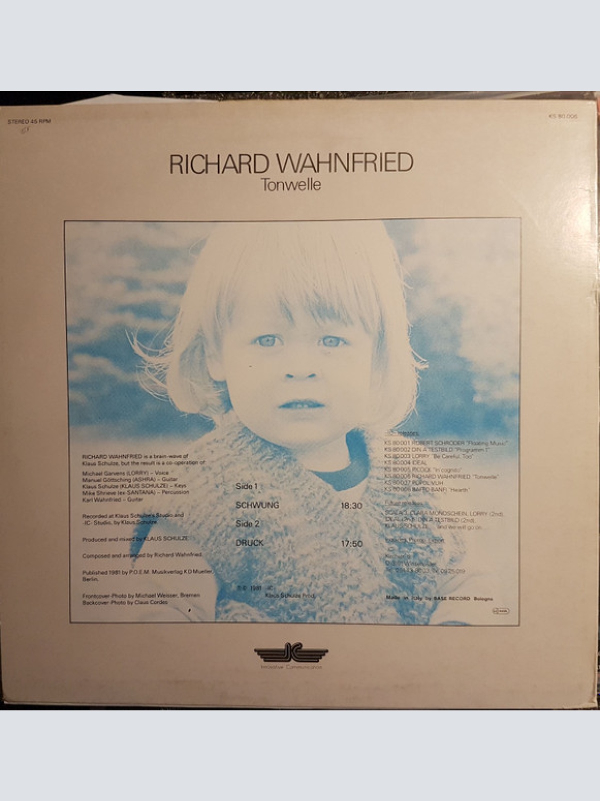 Vinyl / Richard Wahnfried - Tonwelle
