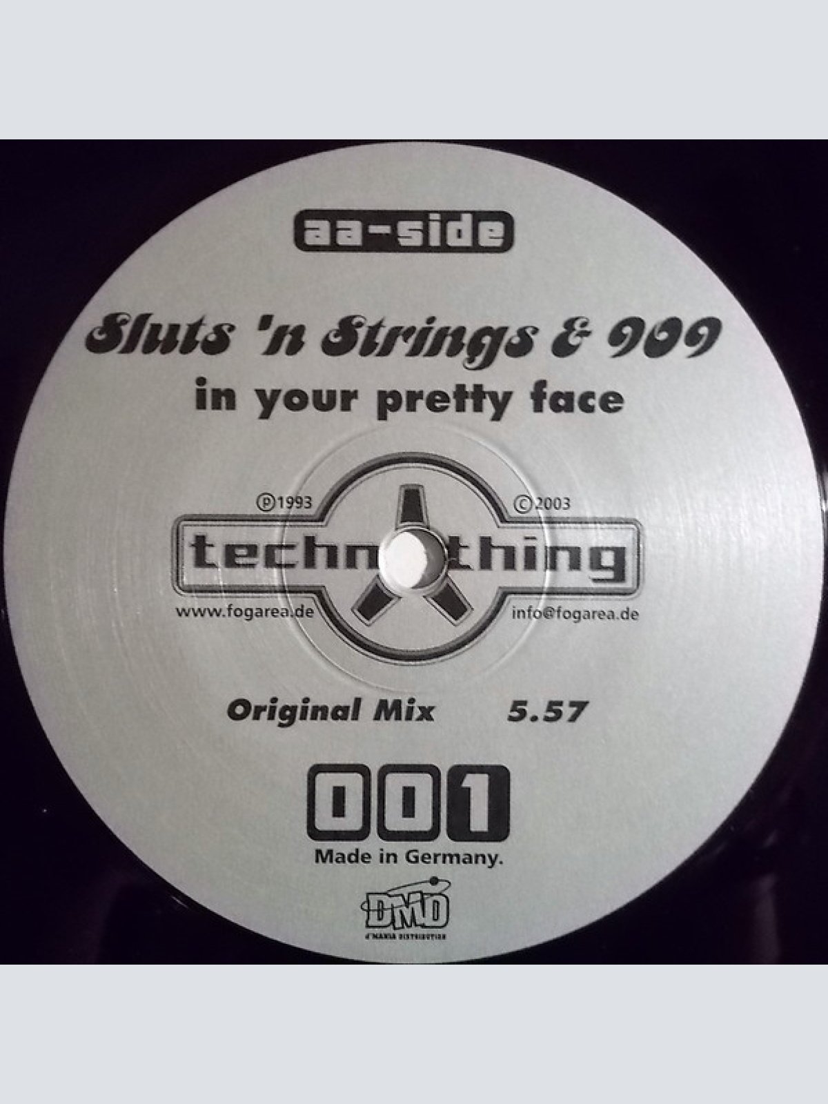 Vinyl / Sluts 'n Strings & 909* - In Your Pretty Face