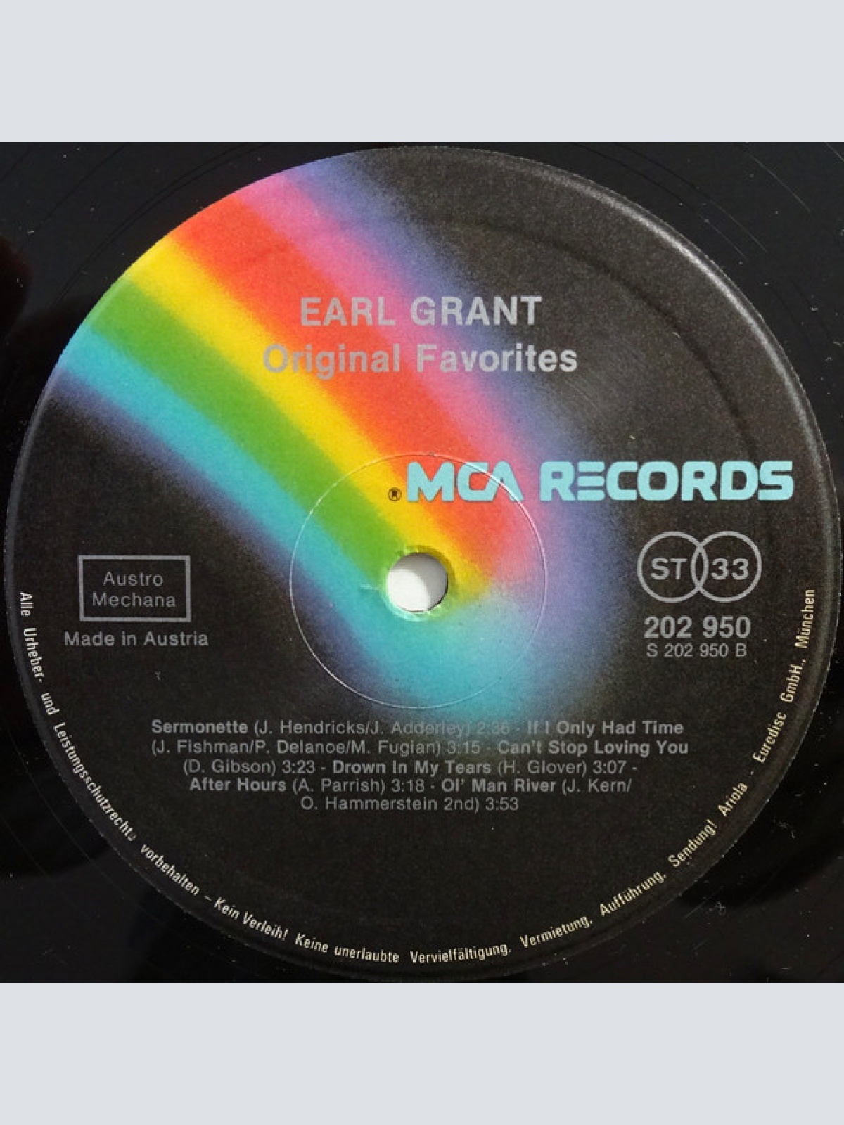 Vinyl / Earl Grant - Original Favourites