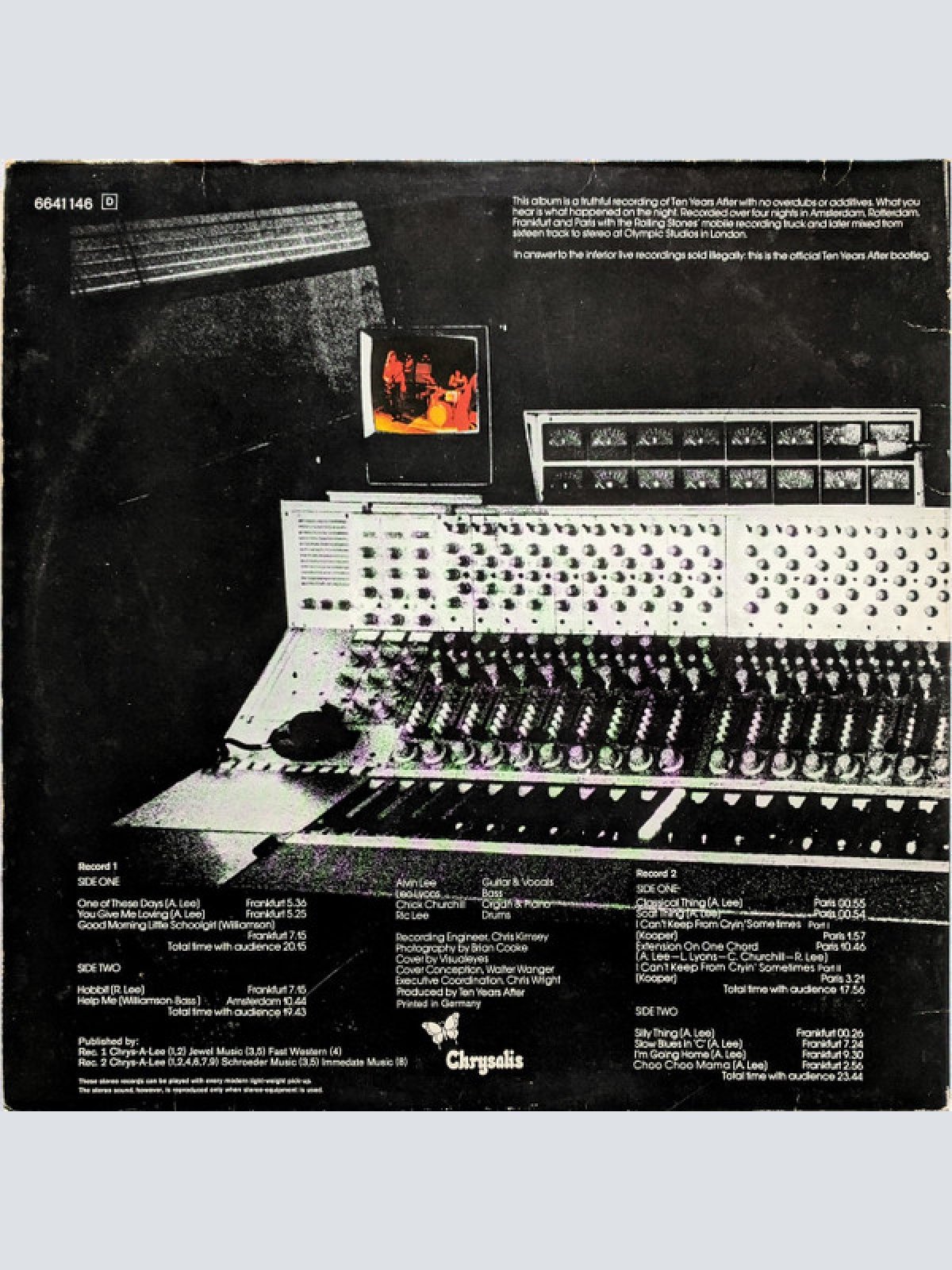 Vinyl / Ten Years After - Recorded Live