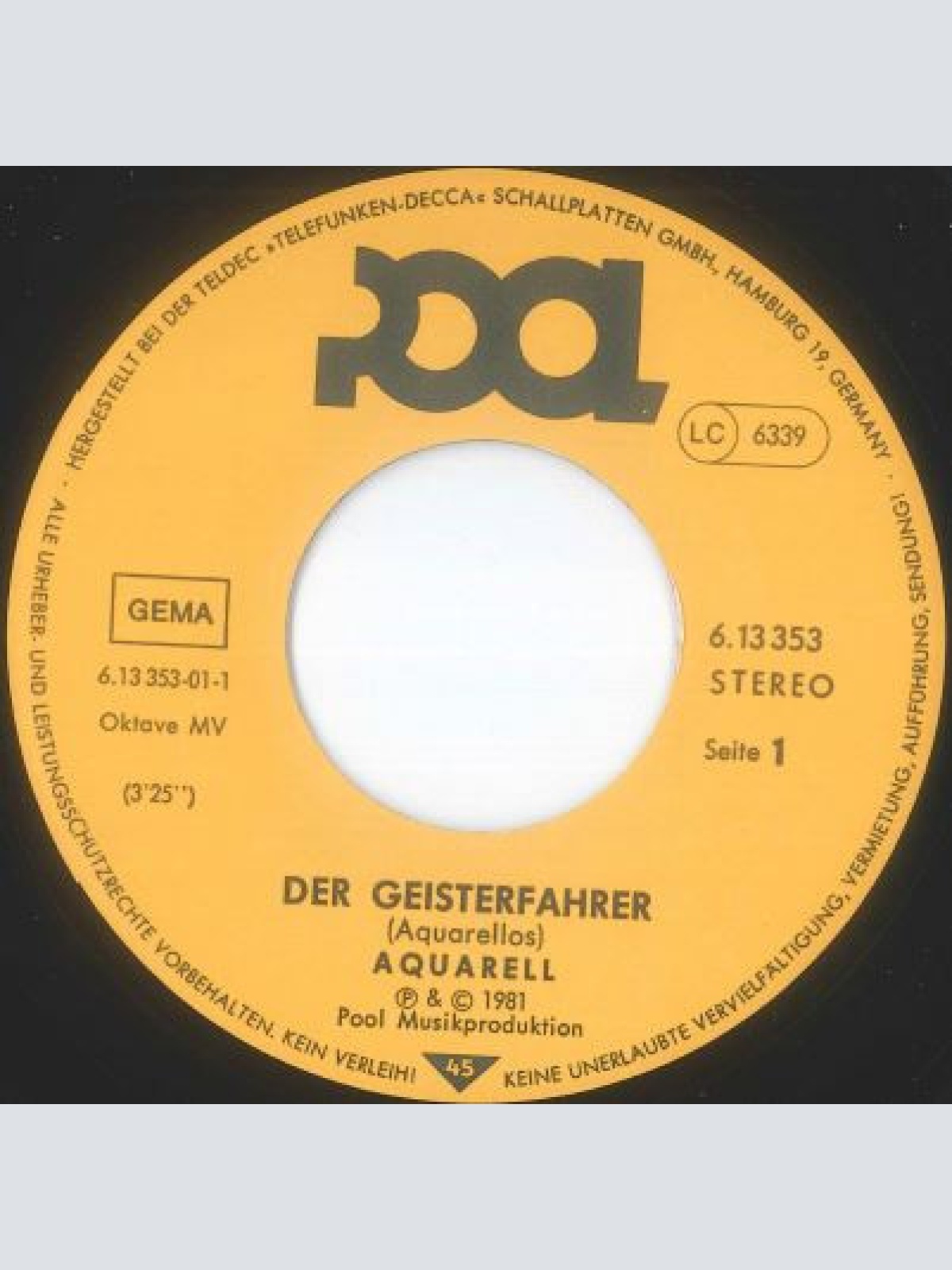 Vinyl / Aquarell (3) - Geisterfahrer