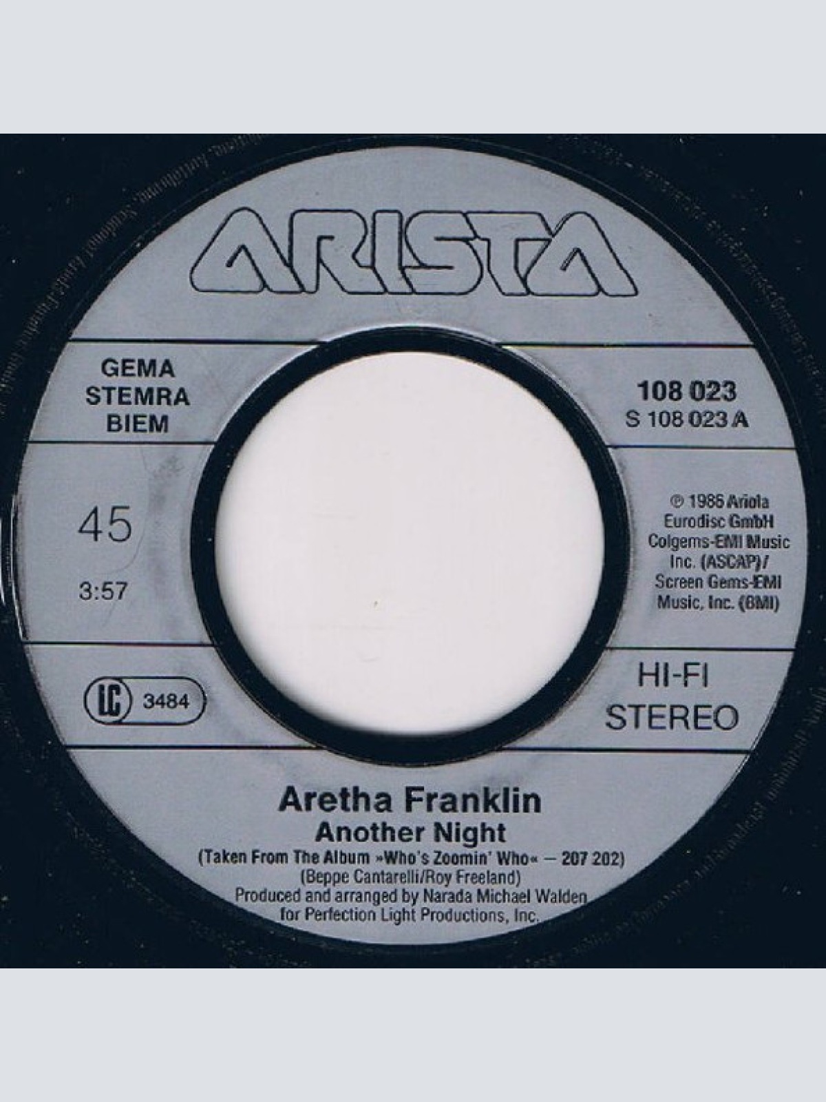 Vinyl / Aretha Franklin - Another Night