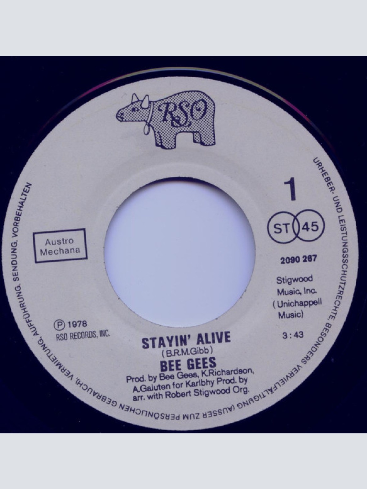 Vinyl / Bee Gees - Stayin' Alive