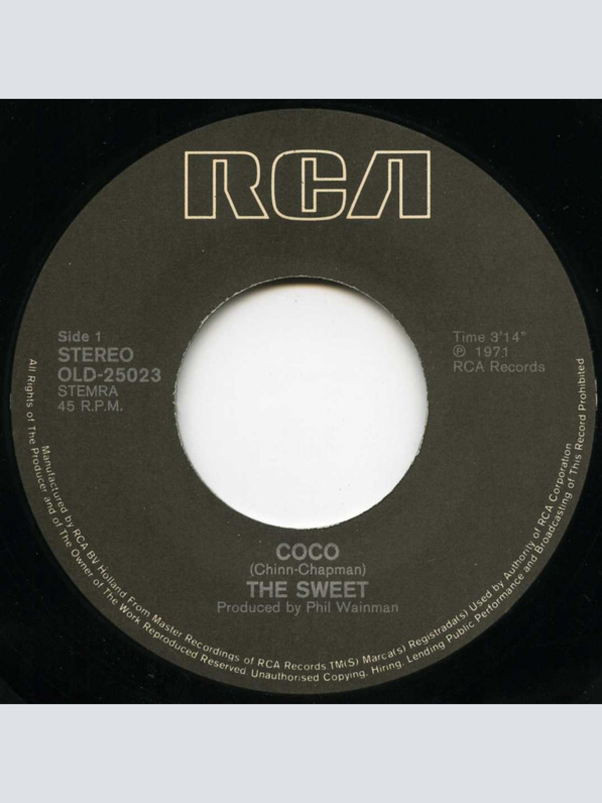 Vinyl / The Sweet - Co Co / Block Buster