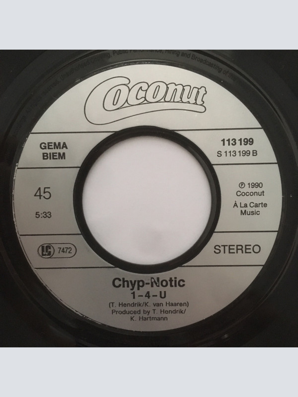 Vinyl / Chyp-Notic - Nothing Compares 2U (The Single Dance Mix)