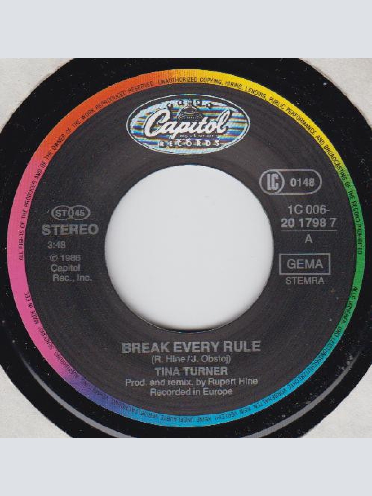 Vinyl / Tina Turner - Break Every Rule