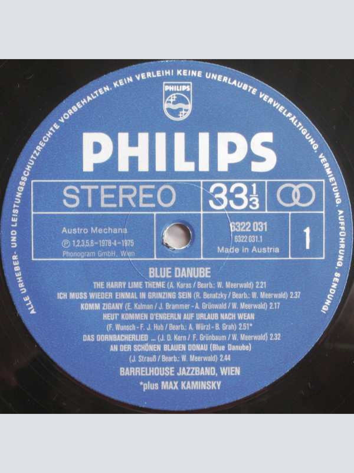 Vinyl / Barrelhouse Jazzband (2) - Blue Danube