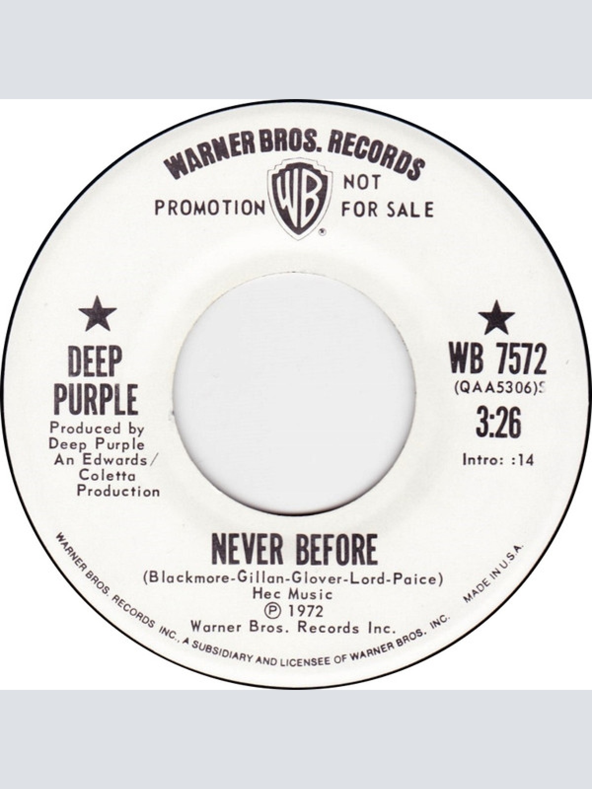 Vinyl / Deep Purple - Never Before