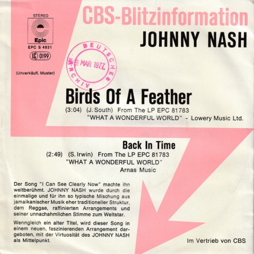 Vinyl / Johnny Nash - Birds Of A Feather