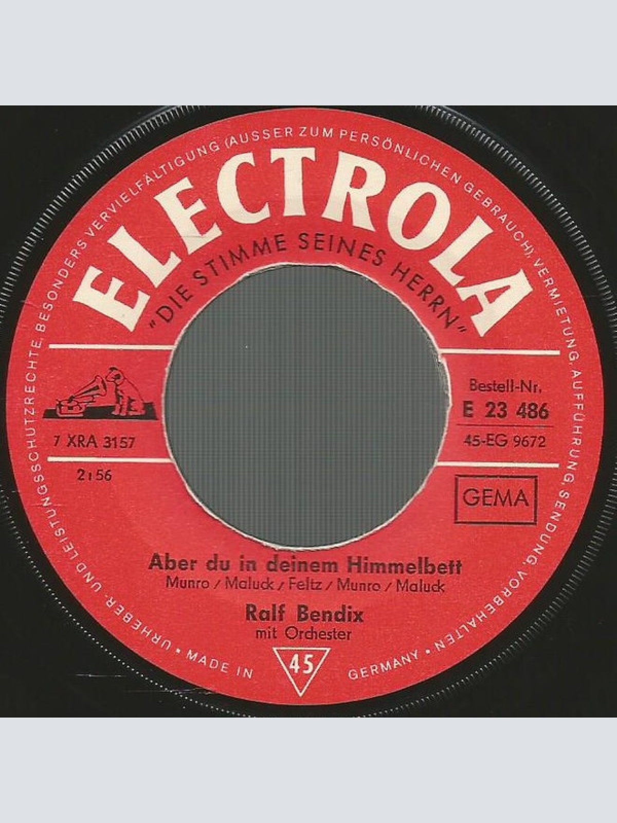 Vinyl / Ralf Bendix - Aber Du In Deinem Himmelbett