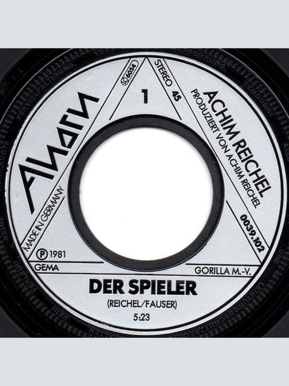 Vinyl / Achim Reichel - Der Spieler
