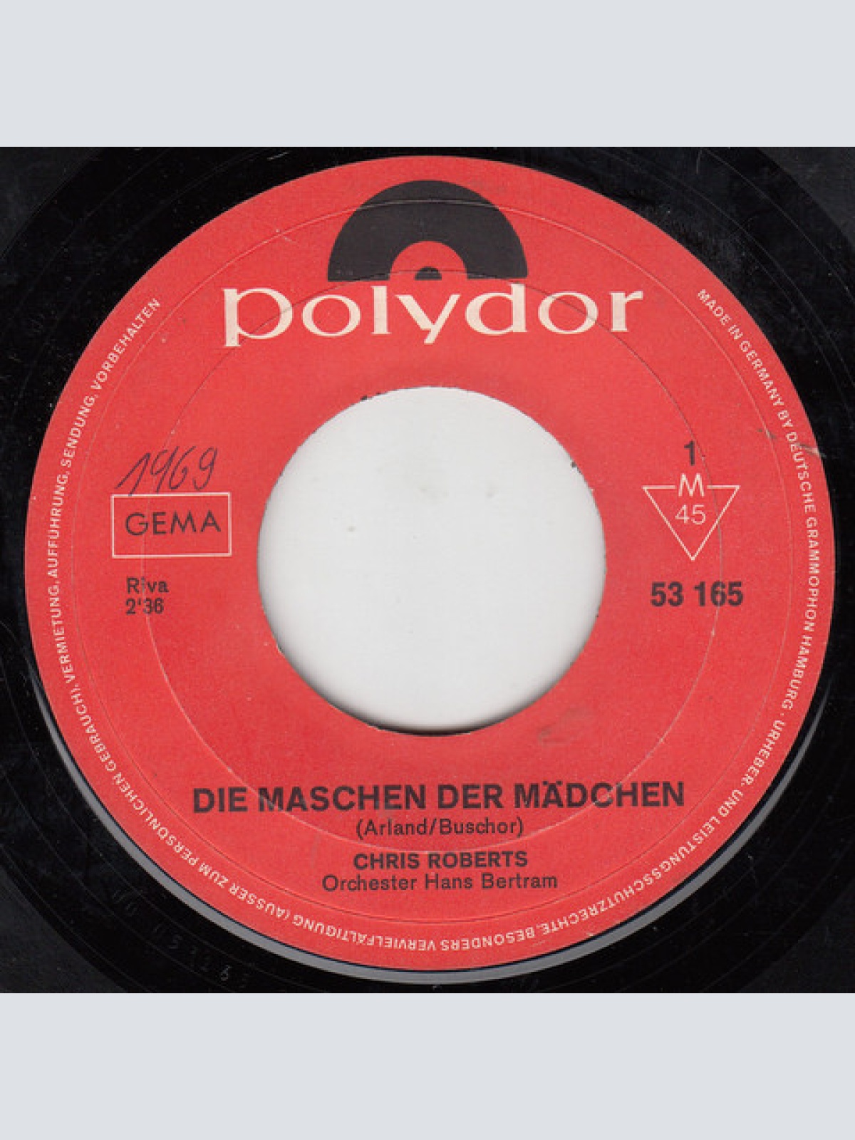 Vinyl / Chris Roberts - Die Maschen Der Mädchen
