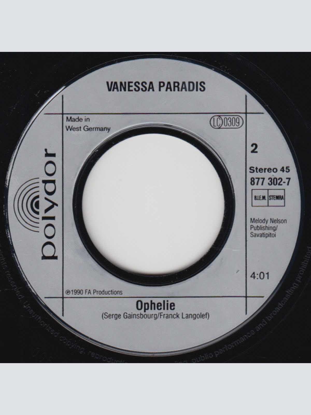 Vinyl / Vanessa Paradis - Tandem