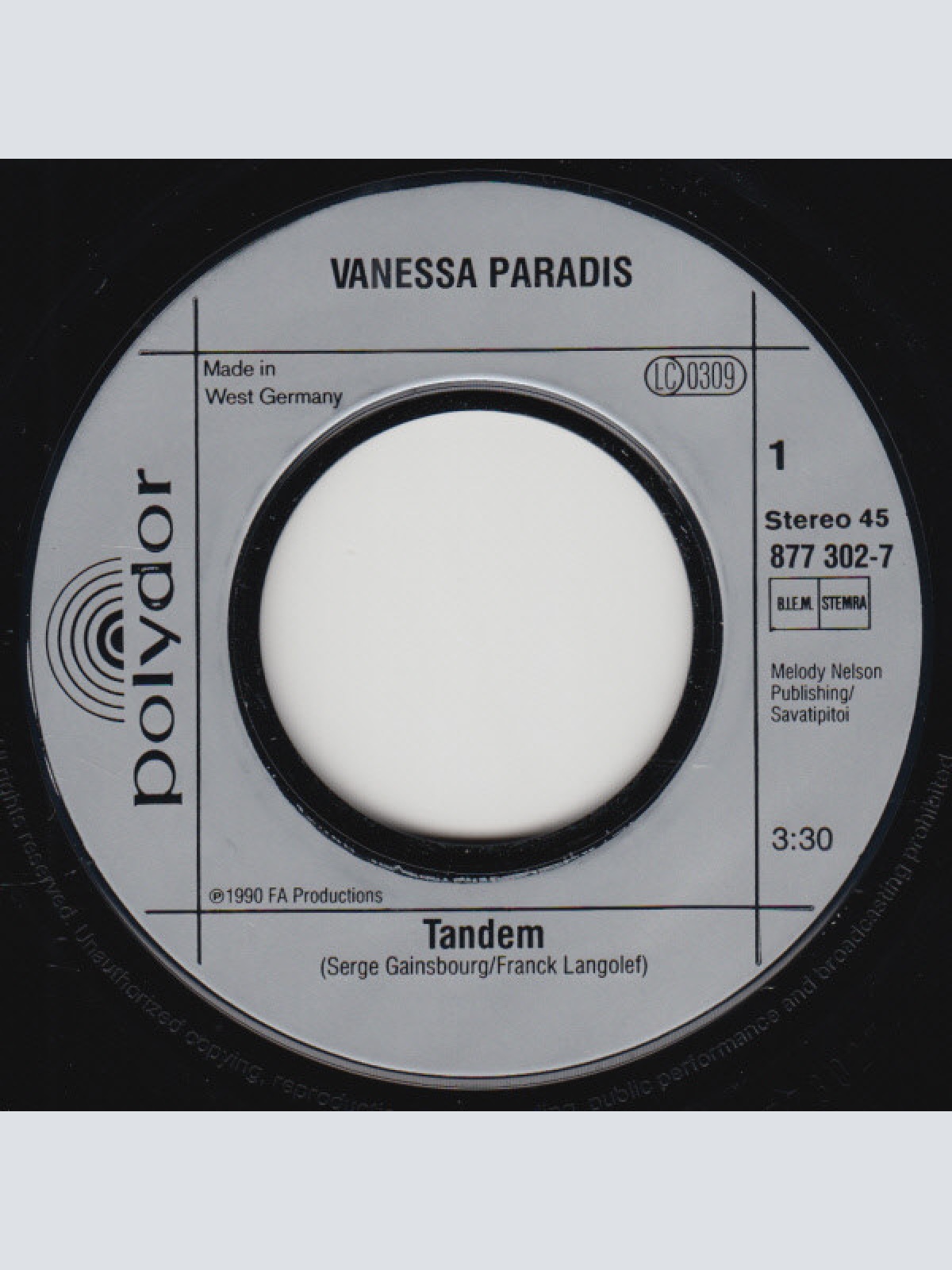 Vinyl / Vanessa Paradis - Tandem