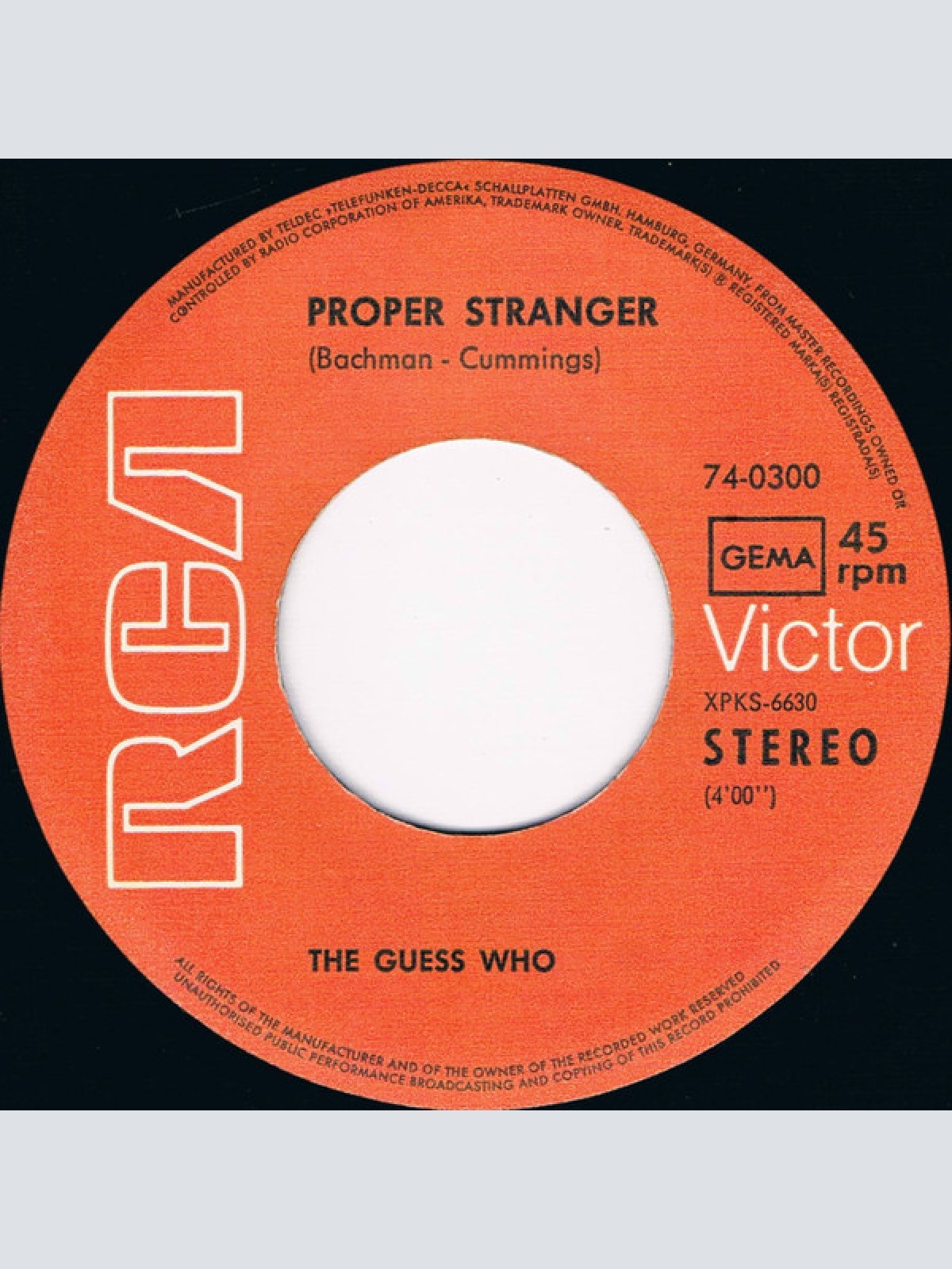 Vinyl / The Guess Who - No Time