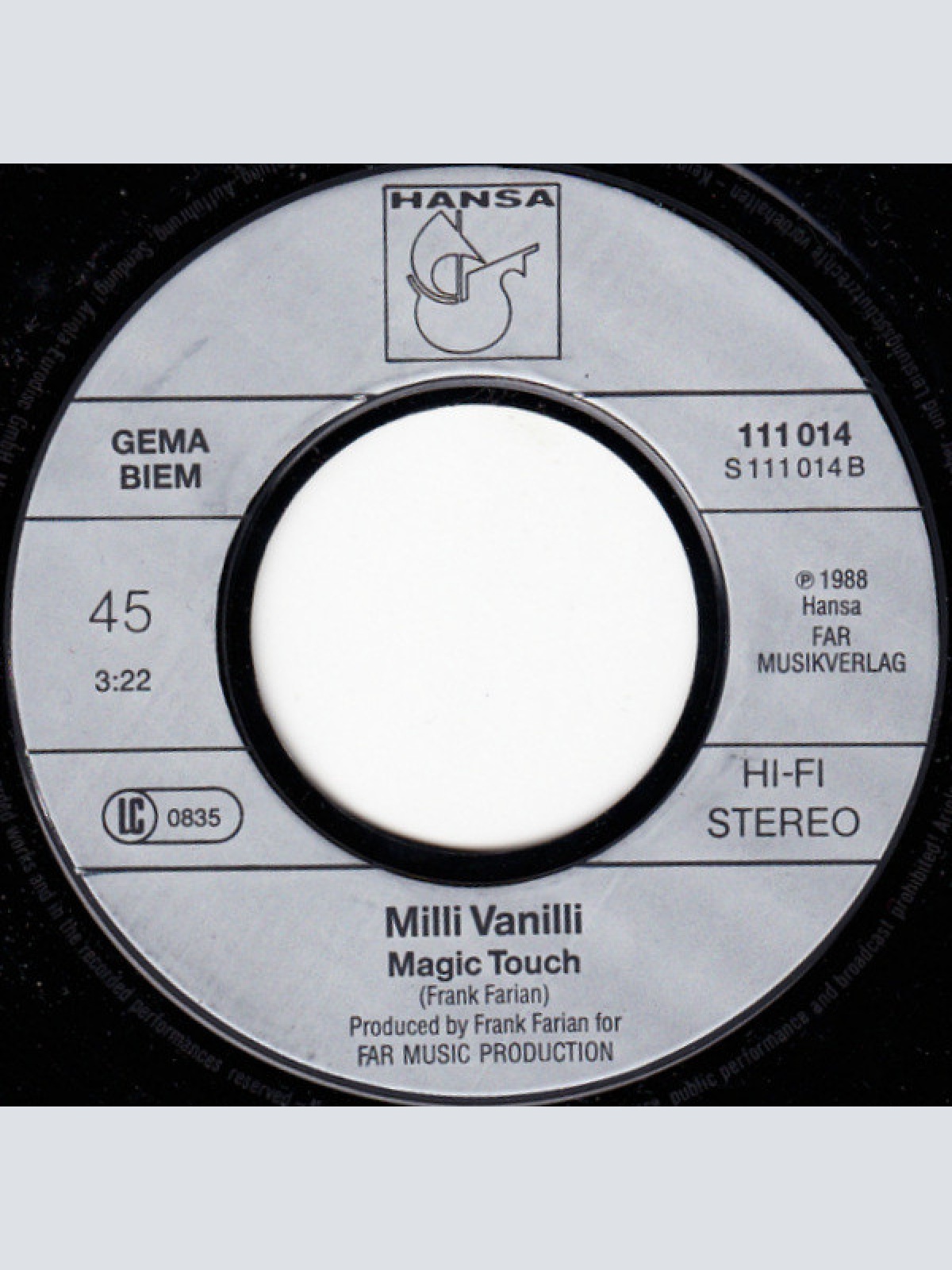 Vinyl / Milli Vanilli - Girl You Know It's True