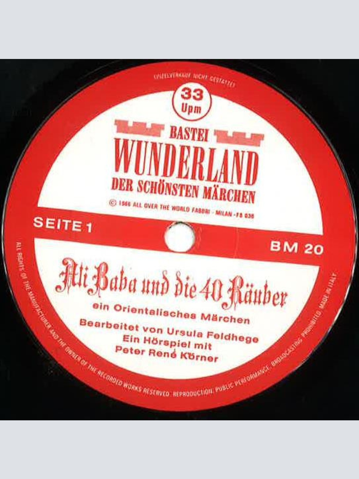 Vinyl / Peter René Körner - Ali Baba Und Die 40 Räuber