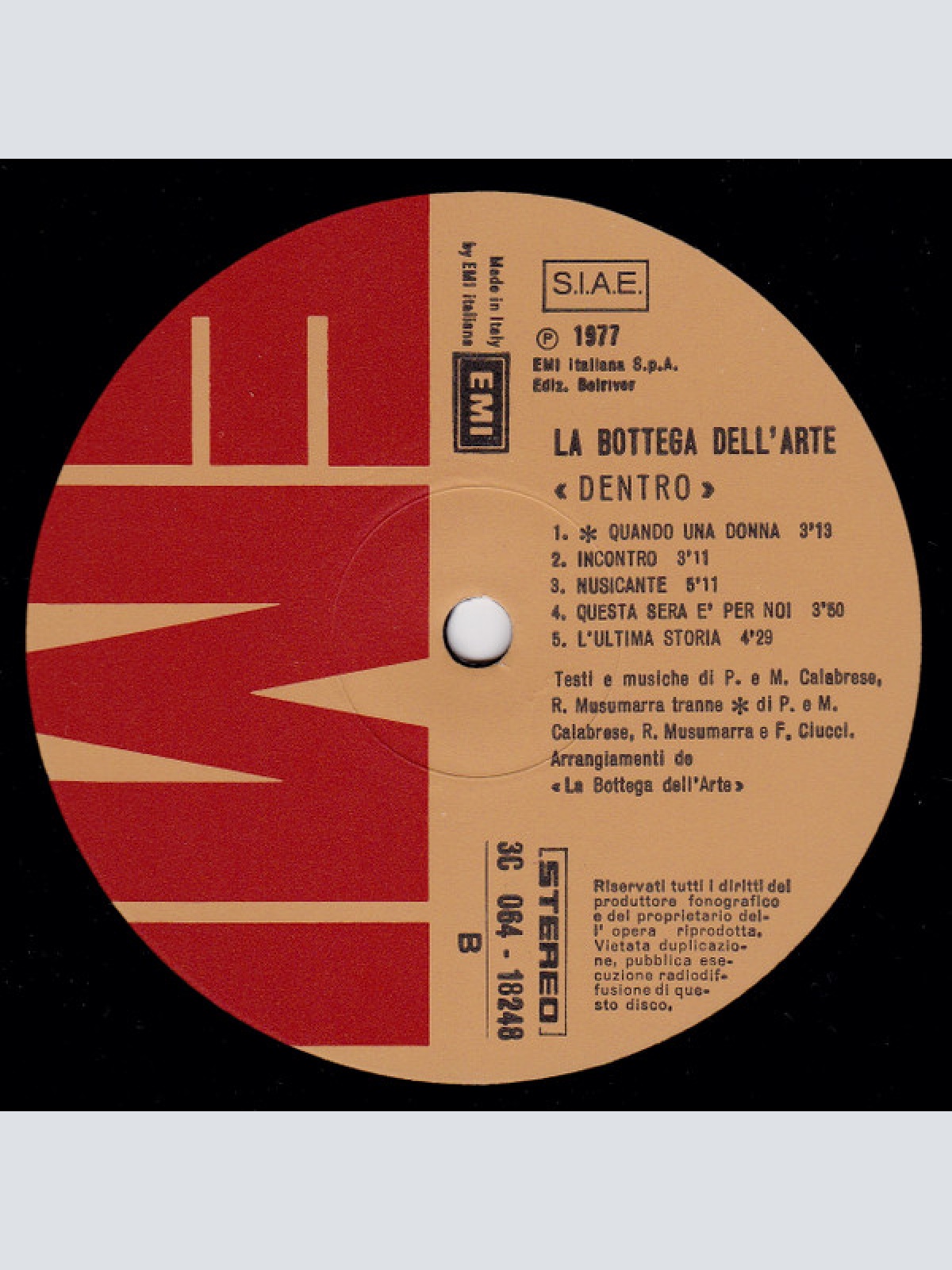 Vinyl / La Bottega Dell'Arte - Dentro