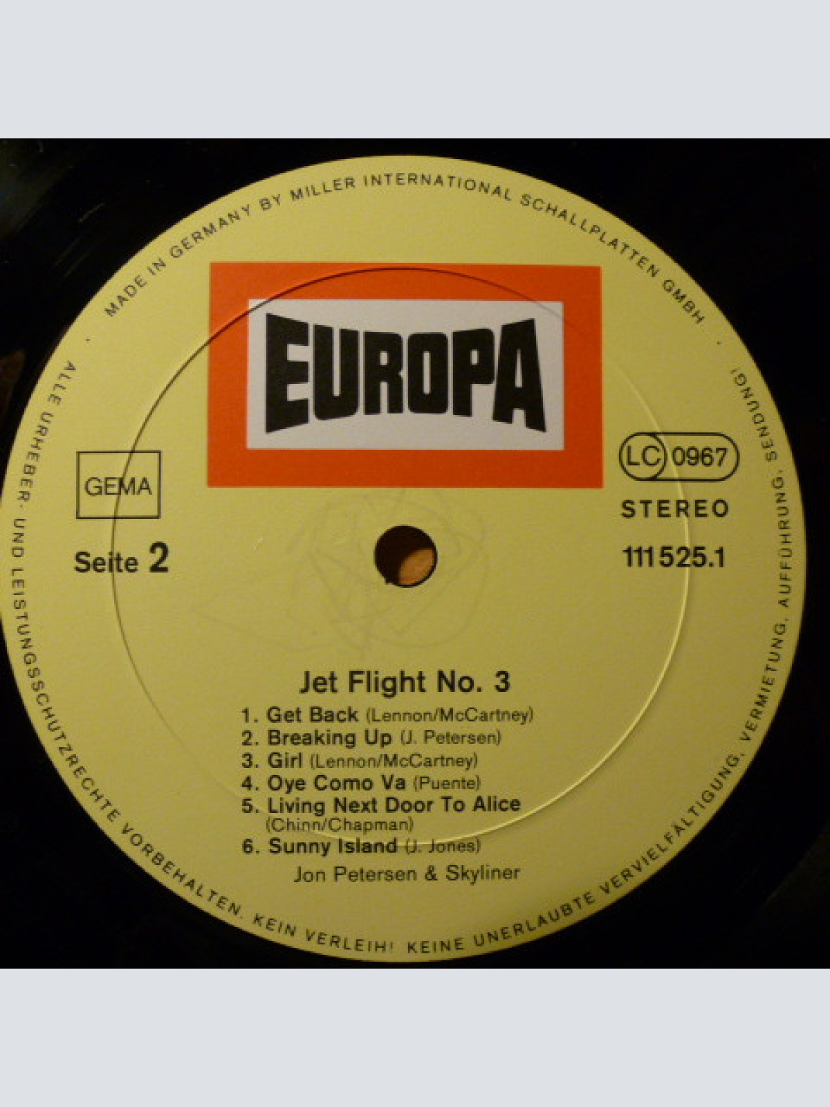 Vinyl / Jon Petersen & Skyliner - Jet Flight #3