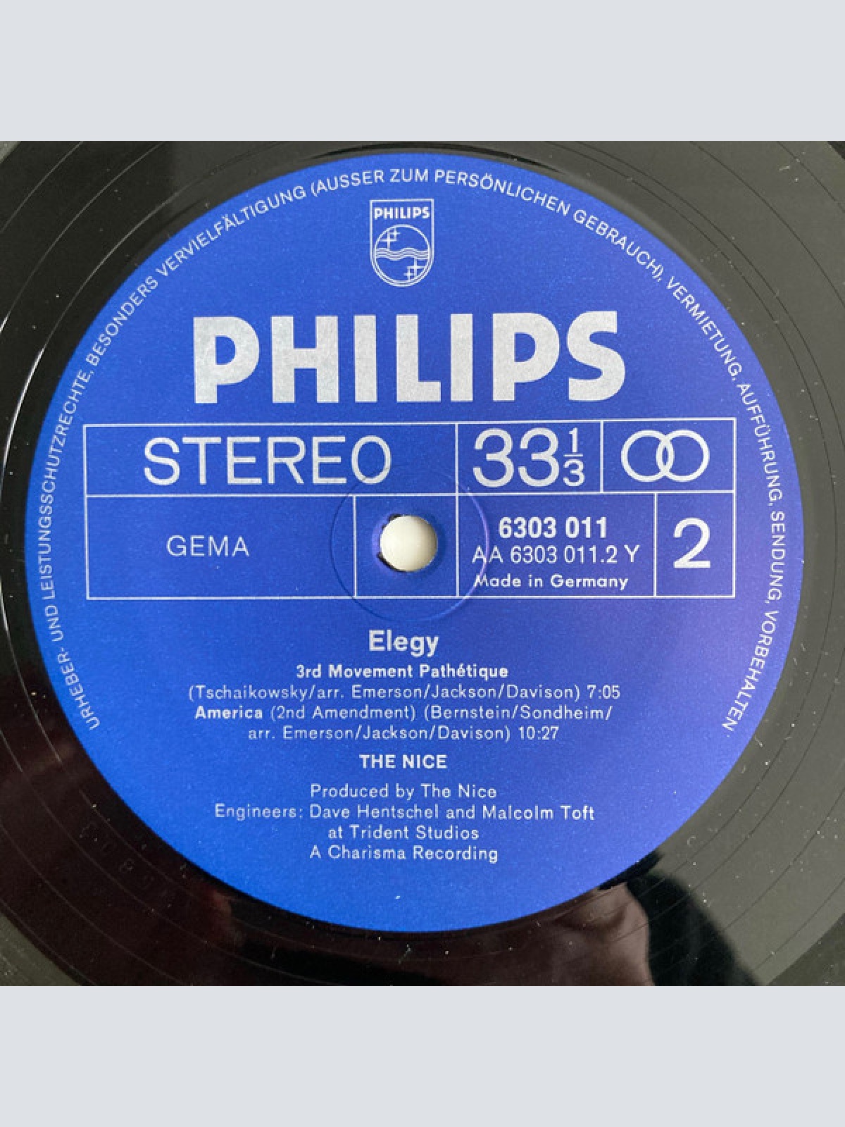 Vinyl / The Nice - Elegy