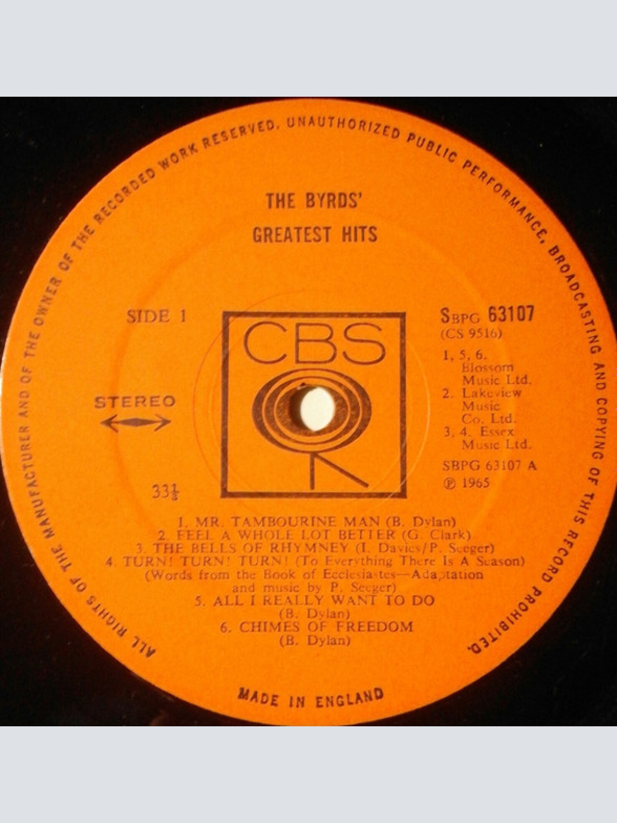 Vinyl / The Byrds - Greatest Hits