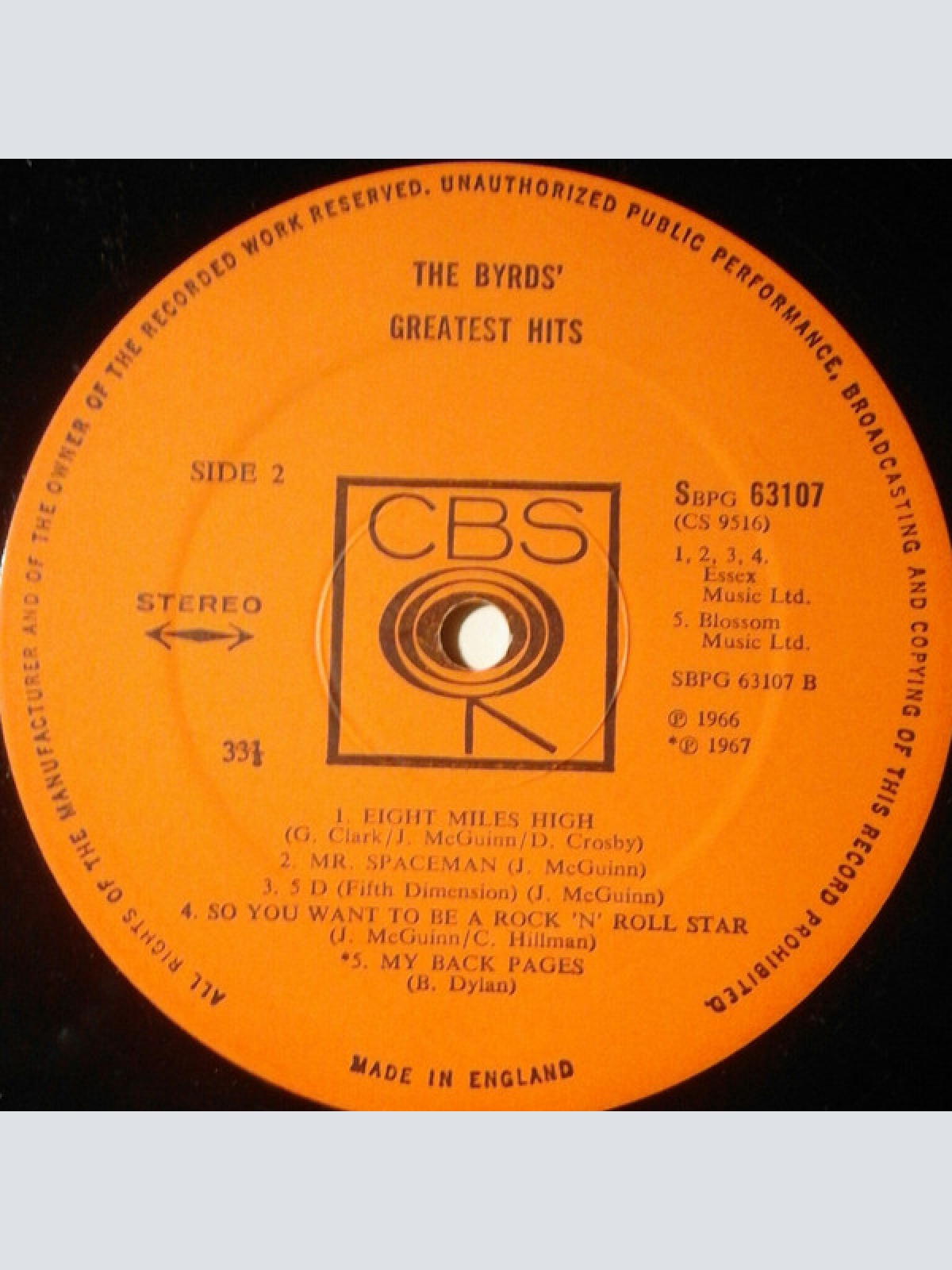 Vinyl / The Byrds - Greatest Hits