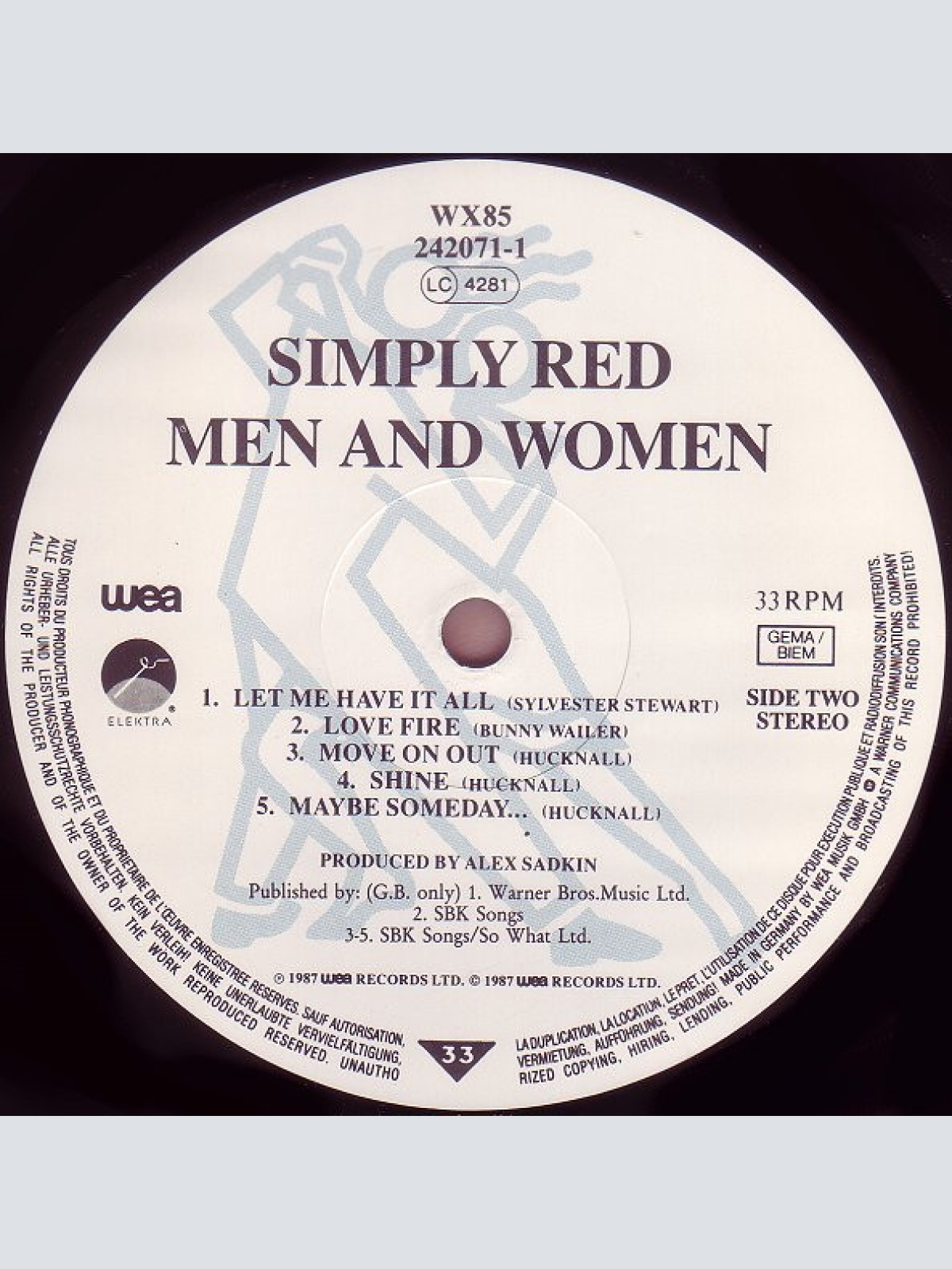 Vinyl / Simply Red - Men And Women