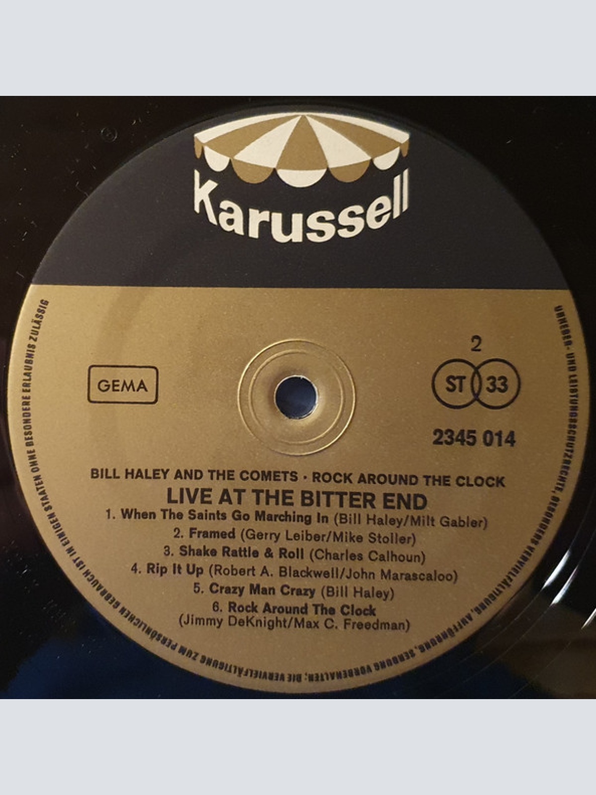 Vinyl / Bill Haley And The Comets* - Live At The Bitter End