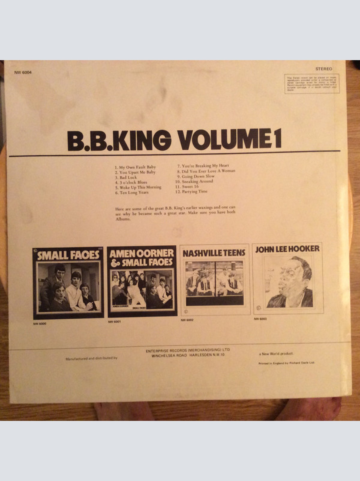 Vinyl / B.B. King - B.B.King Volume 1